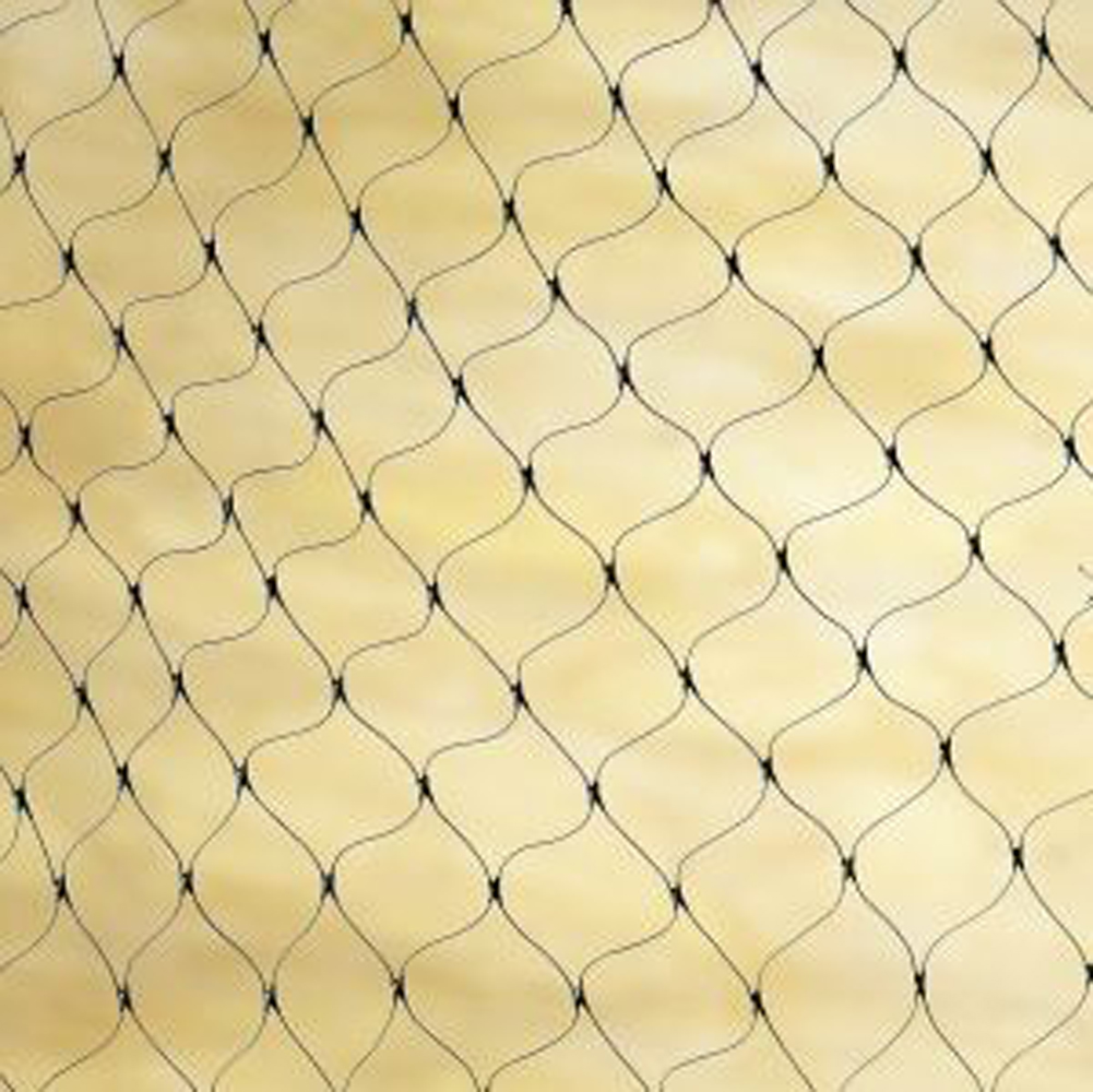 Rope Form Netting Black Netting / Screening / Fabrics